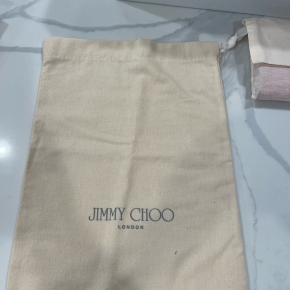 Jimmy Choo Pink Patent Leather Wallet/Clutch authentication papers, box, duster. - Picture 11 of 16